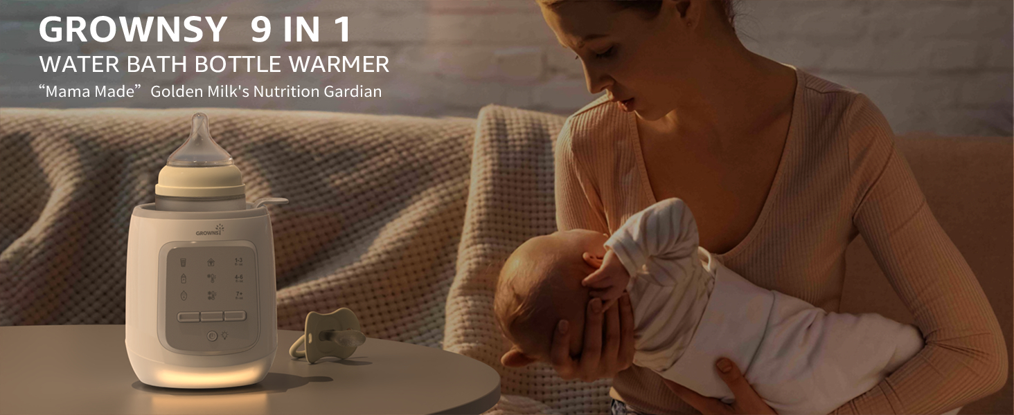 GROWNSY Bottle Warmer, 9in1 Water Bath Nutri Baby Bottle