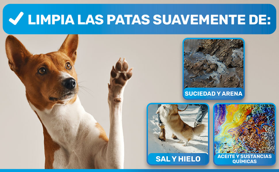 BluePet Limpiador de Patas para Perros | Elimina la Suciedad y la mugre de Las Patas de los Perros