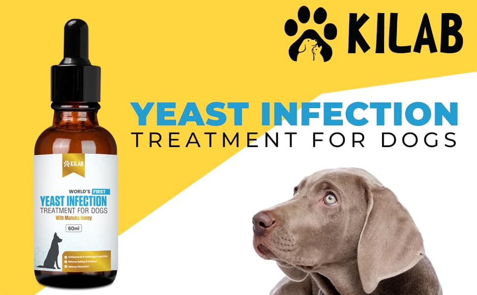 Kilab Natural Yeast Infection Treatment for Dogs. Supports
