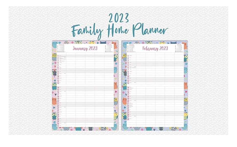 2024 Family Memo Organiser A3 Hanging Wall Calendar Month To View