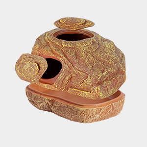 Gecko Hide Cave with 2 Holes