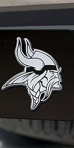 Chrome on Black Hitch Cover 