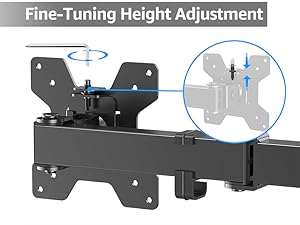 Dual Monitor Stand Freestanding & Height Adjustable Monitor Desk Mount
