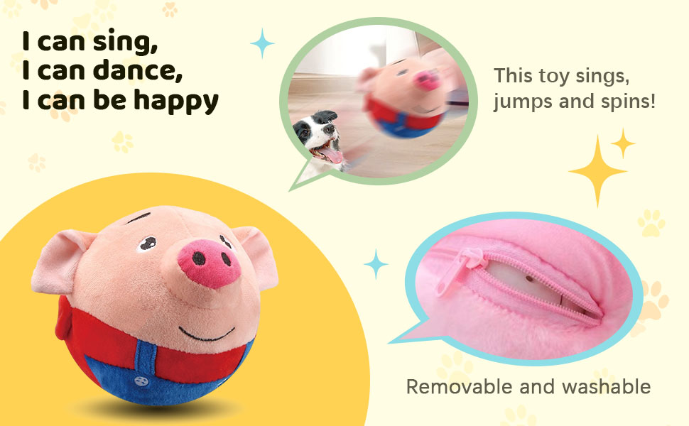 Active Moving Pet Plush Toy, 2024 New Interactive Dog Toys