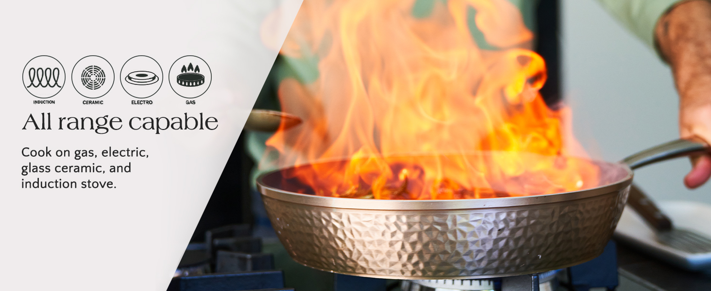 OrGREENiC Luxurious NonStick Ceramic 22 Piece Rose Gold