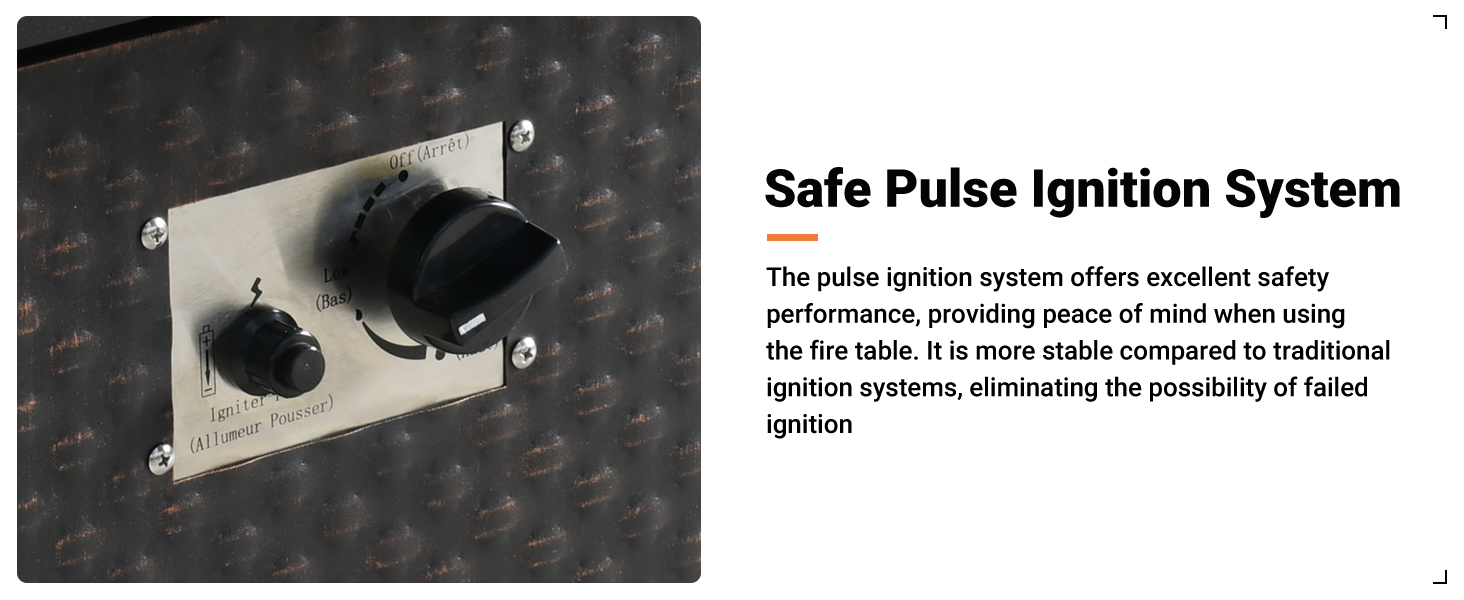 ovios 9 Pcs Patio Furniture with Fire Pit Table, Outdoor