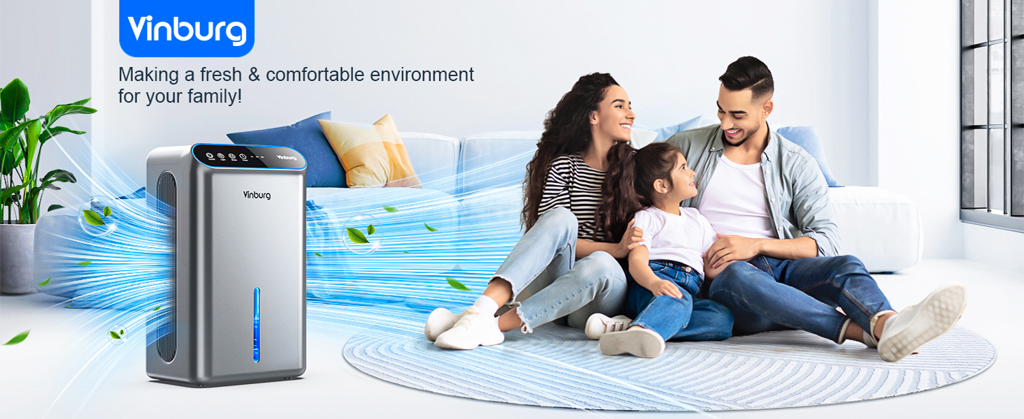 Vinburg dehumidifier in bedroom setting - View 1