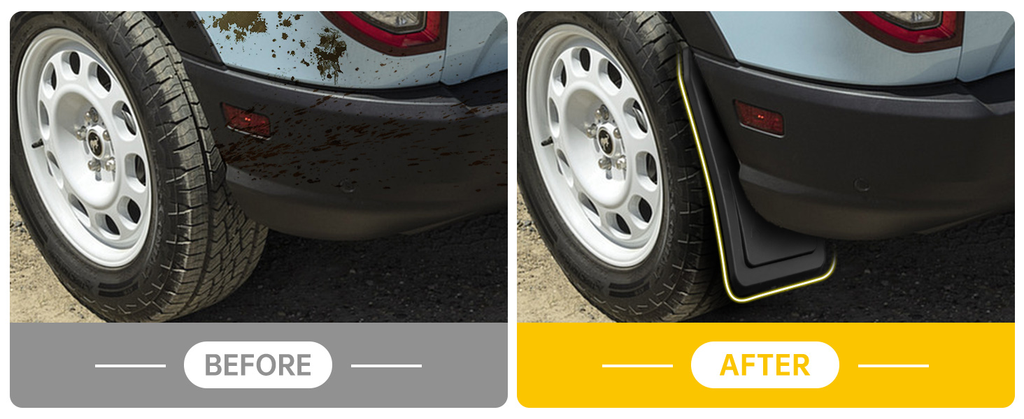 Mud Flaps for 2021-2024 Ford Bronco 2/4-Door