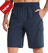 Libin Men's Hiking Cargo Shorts Lightweight Quick Dry Athletic Casual Shorts for Golf Outdoor Act...