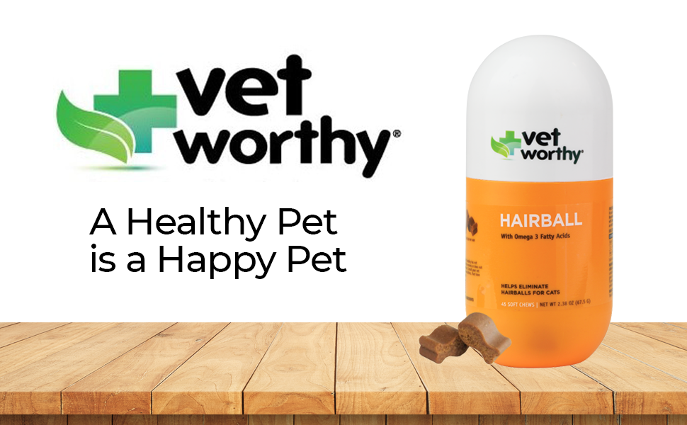 Vet Worthy Hairball Soft Chew for Cats Hairball Remedy for