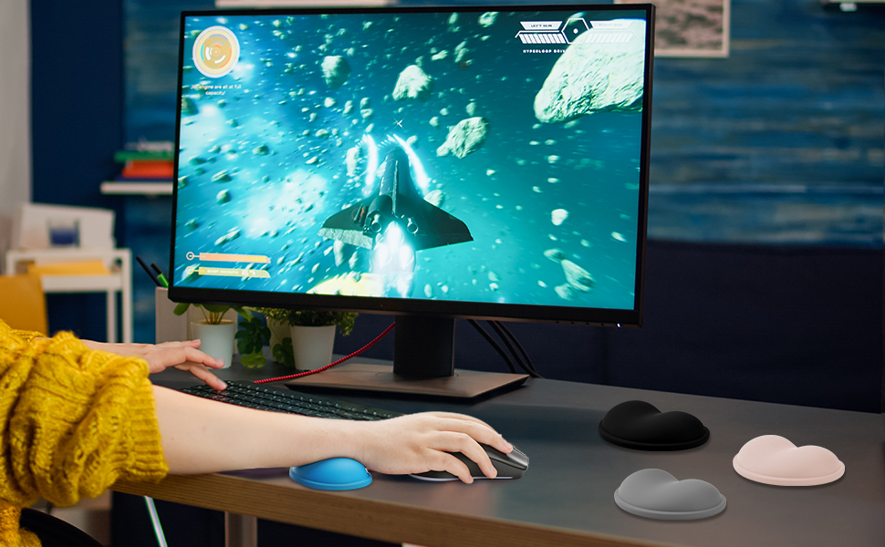 GROLEBO Wrist Rest Pad, Ergonomic Wrist Rest Mouse Pad