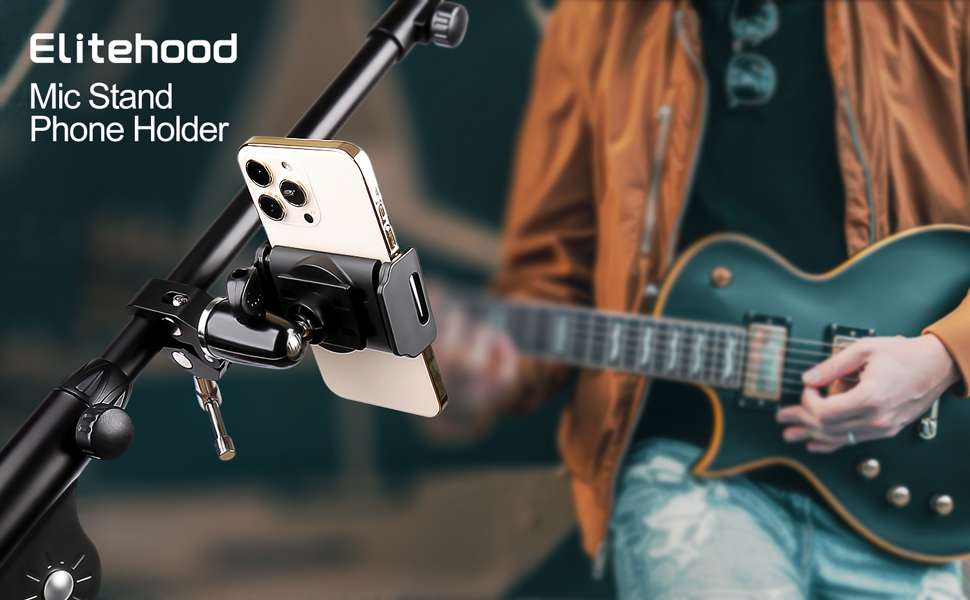 mic stand phone holder