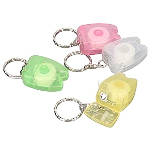 unterwegs mit einem 4-Pack tragbaren Zahnreinigungsflaser und zahnförmigem Schlüsselbund-Fall