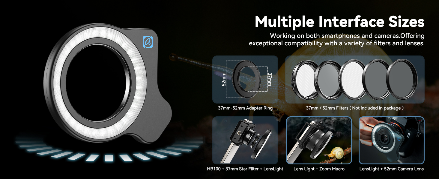 Fill Light Portable Phone Camera Lens Attachments Photography Gifts