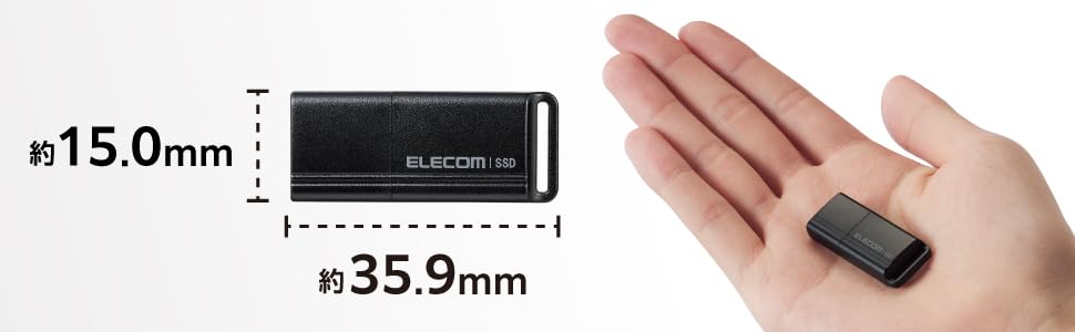 Amazon | エレコム SSD 外付け 1TB USB3.2 (Gen1) 小型USBメモリ