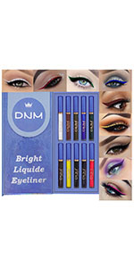 evpct 10 Colors Colored Matte Liquid Eyeliner Colorful Set