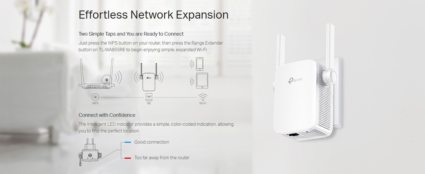 TL-WA855RE 300Mbps Wi-Fi Range Extender