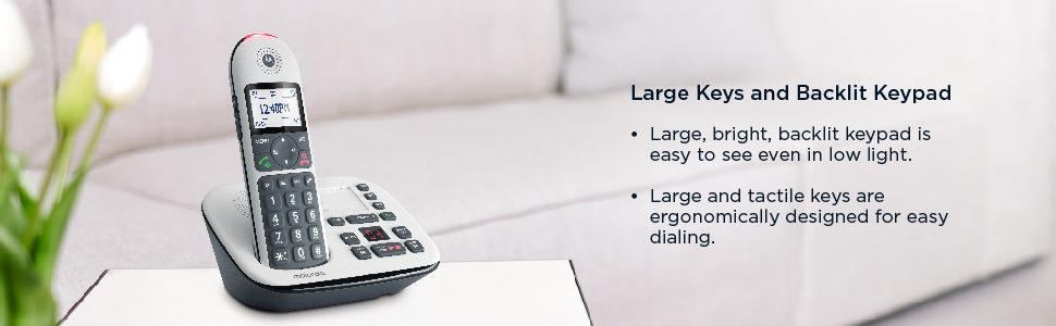 Motorola CD5011 phone with backlit keypad