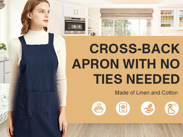 トップス DELIY LINEN LENO WEAVE APRON DELIY LINEN LENO WEAVE APRON
