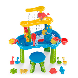 Trimate Toddler Sensory Sand and Water 3 Tier Table with Chair | Indoor & Outdoor