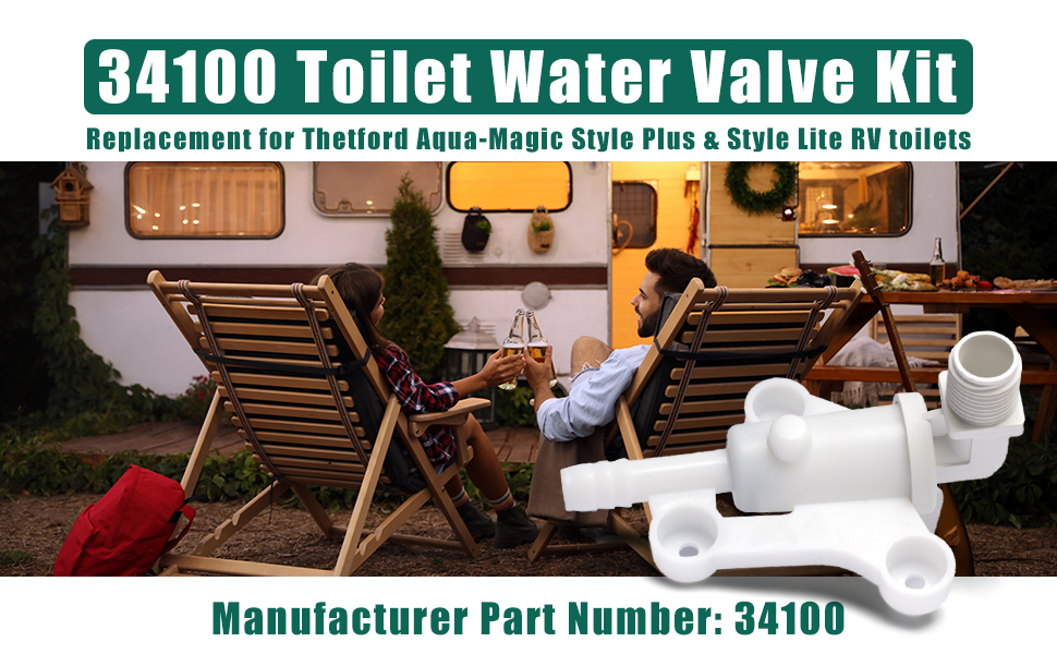 34100 Toilet Water Assembly Valve Kit Compatible with
