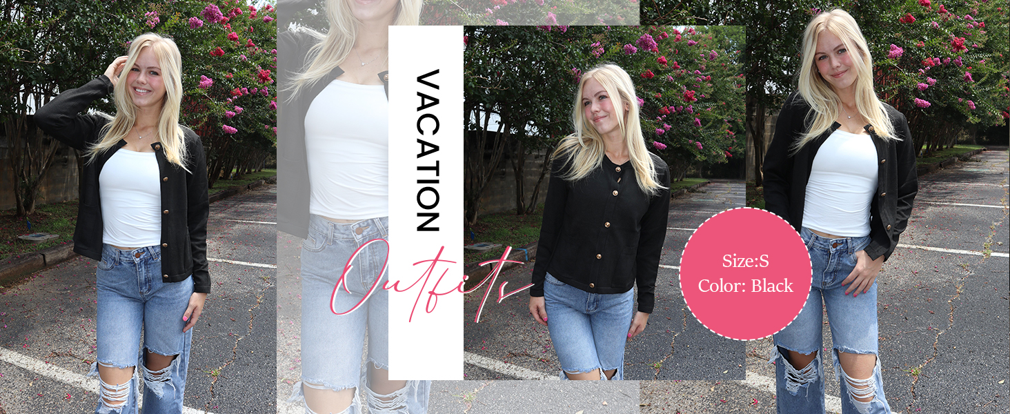 Women button down knit cardigan