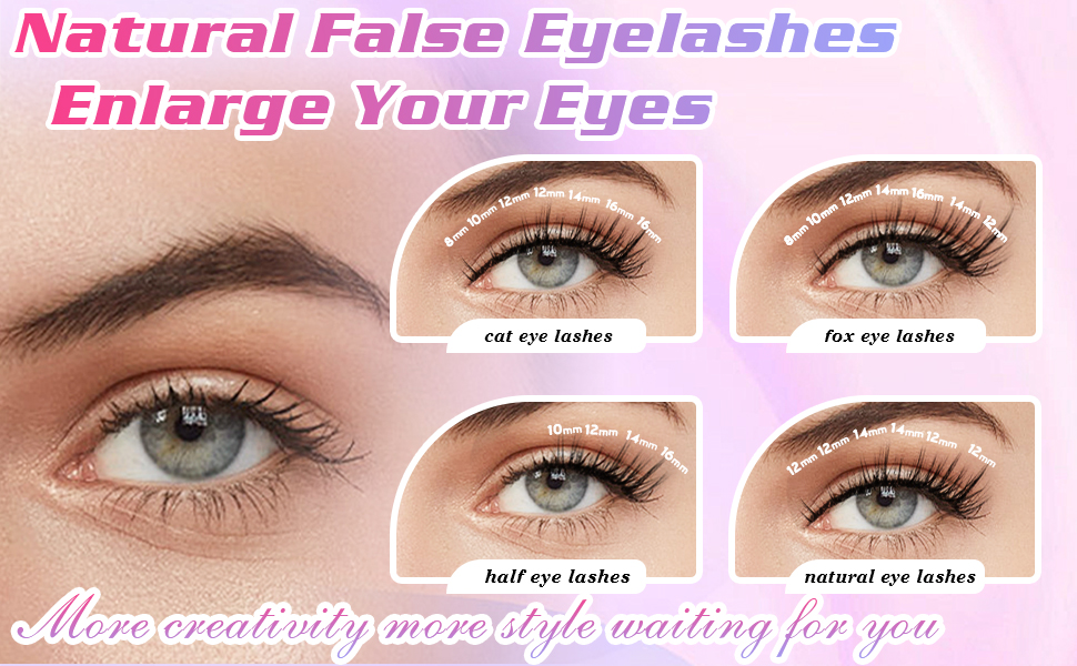 False Eyelashes Mix 8-16mm