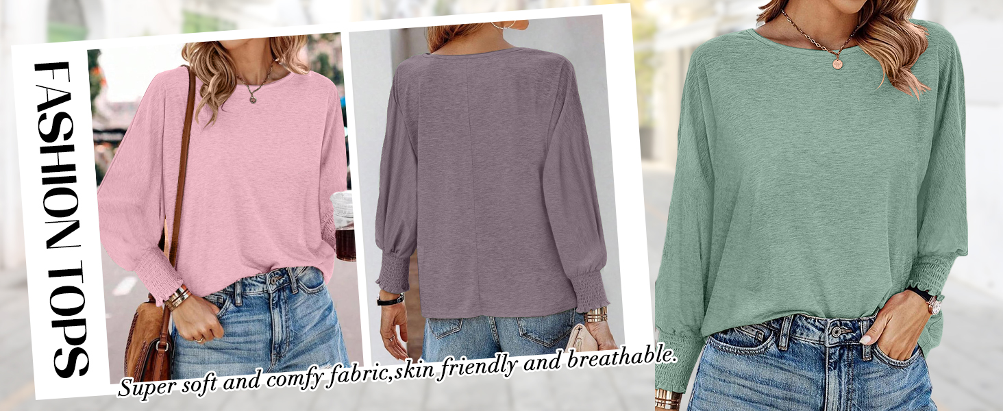 Business Casual Babydoll Tops Scoop Neck Blouses for Women