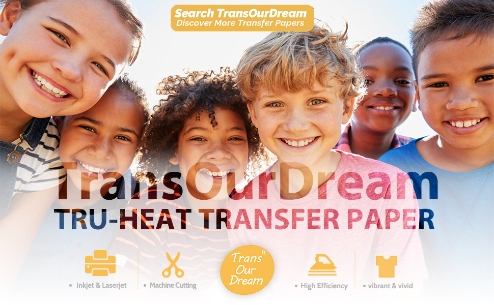 TransOurDream TruTransfer Paper Laser for Dark Fabric 10 Sheets A4