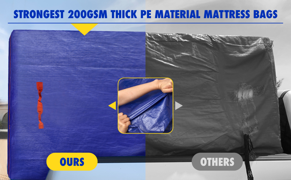 Mattress Bags for Moving, TDZWIN Heavy Duty Extra Thick