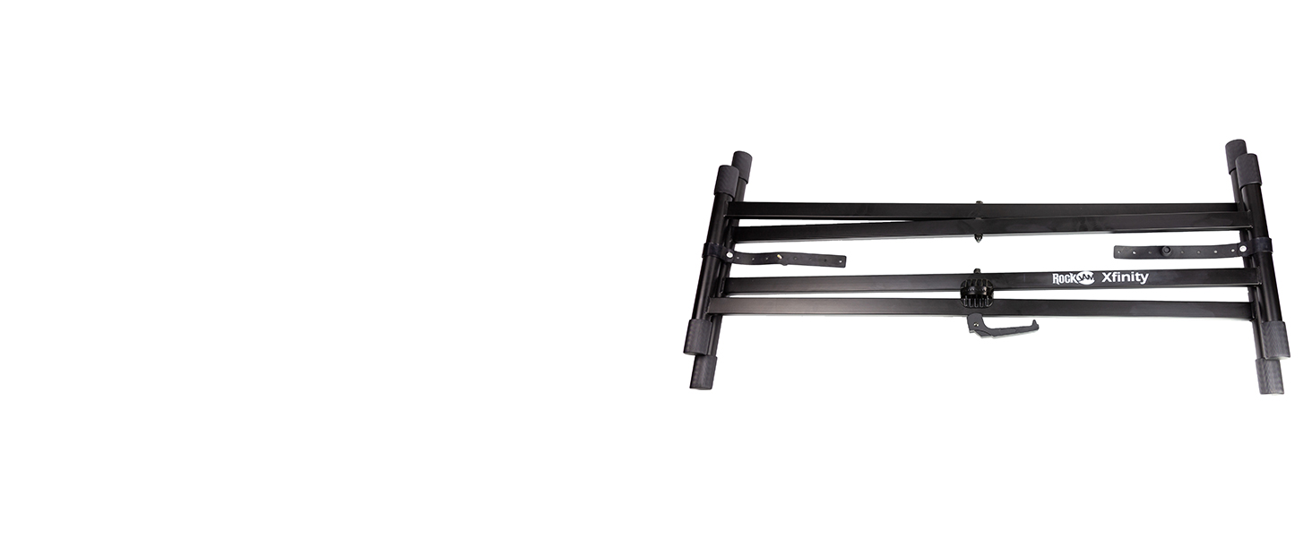 RockJam XX363 Xfinity Doublebraced Pre Assembled Keyboard Stand with