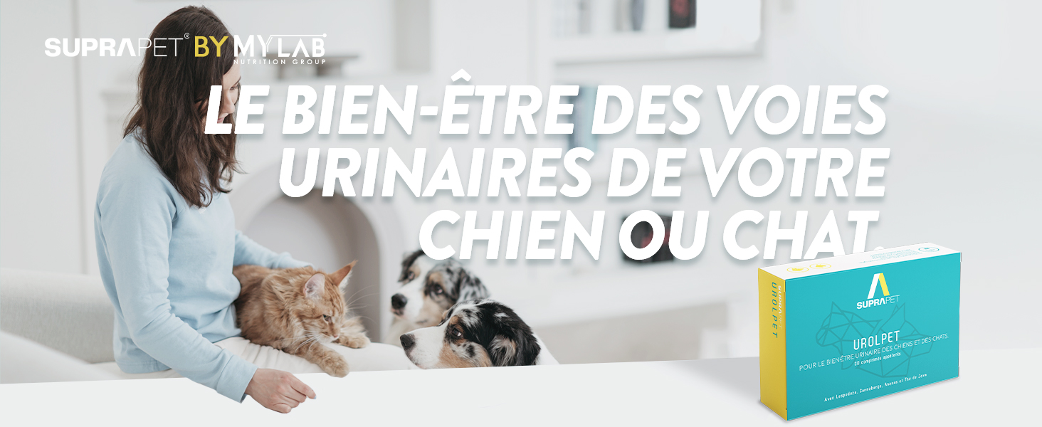 Suprapet Urolpet Chiens et Chats Bienêtre des voies urinaires 30 comprimés de 1000mg Aliment