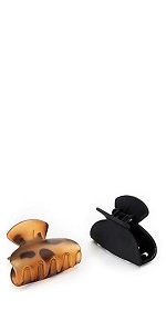 Kitsch Medium Hair Claw Clips - Black