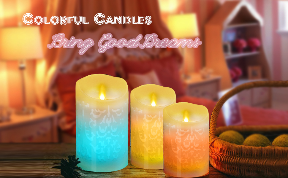 SHYMERY Flameless Candles,Moving Wick Flameless Candles