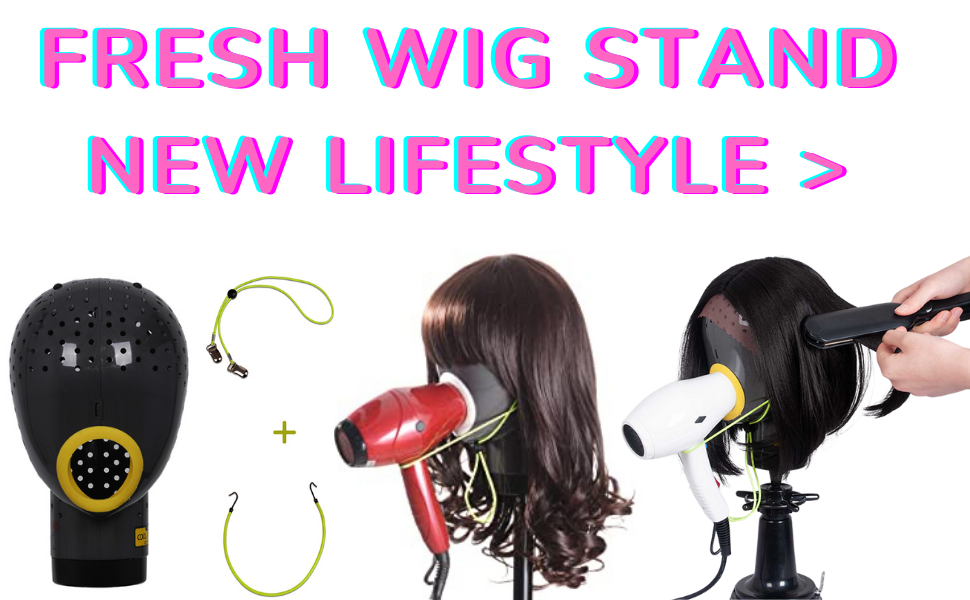 Yuliana Wig Stand Head Fresh Wig Head Stand for Styling