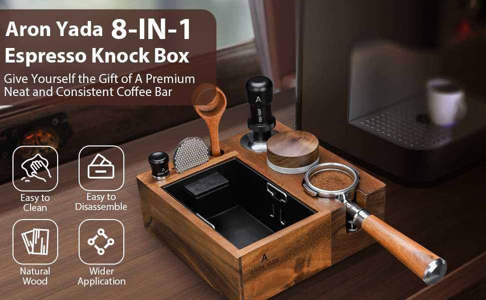 Espresso Knock Box Tamping Station 58 mm Coffee Organizer