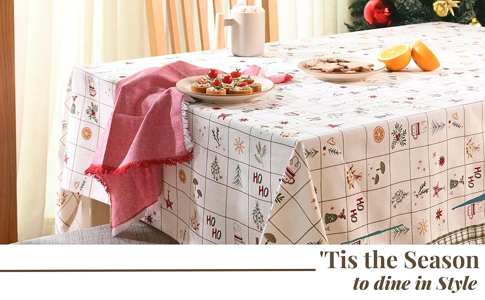 Folkulture Christmas Tablecloths Rectangle 60x120 Extra