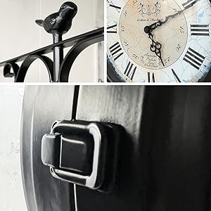 Amazon｜両面電波掛け時計 manbo-cr 直径31cm 電波時計 無音