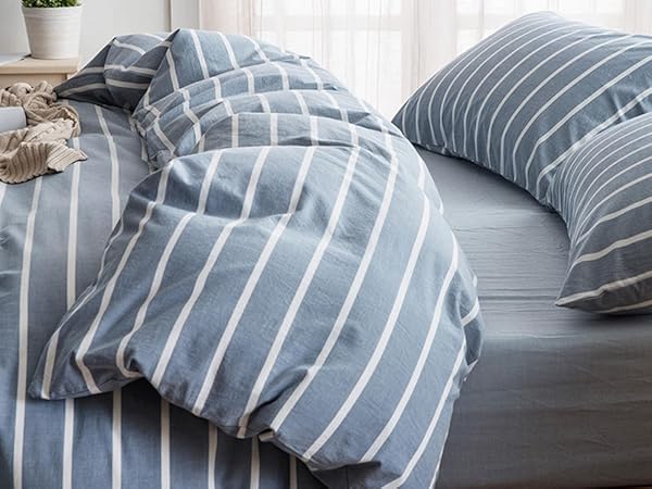 トップス duvet Amazon.com: DONEUS Duvet Cover Queen Size - 100% Washed