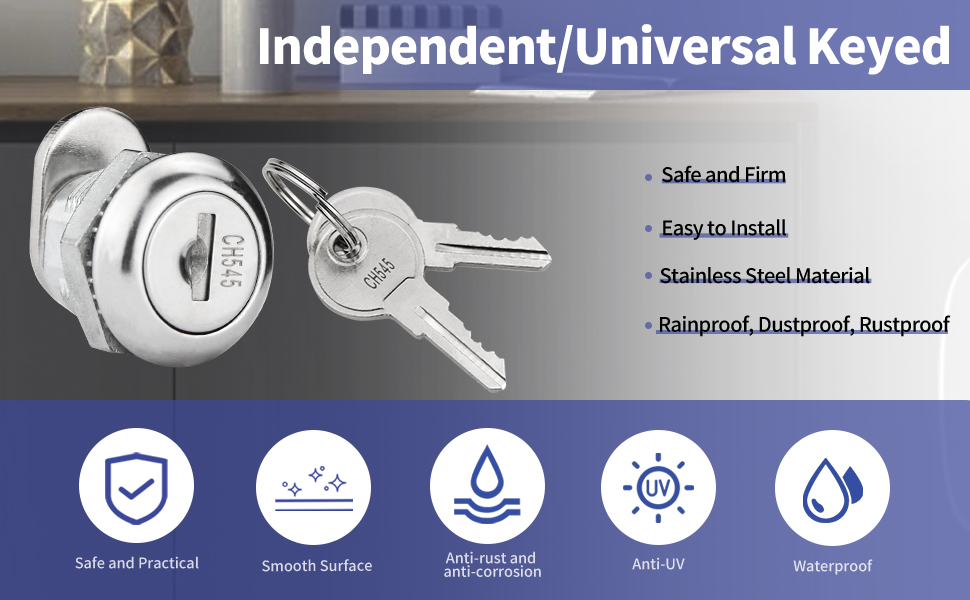 Truck Tool Box Lock, 2 Pack Universal Keyed Toolbox Lock