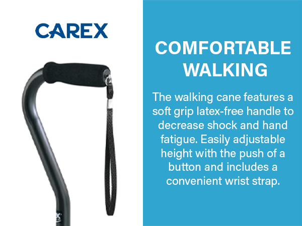 Amazon.com: Carex Offset Designer Walking Cane, Height