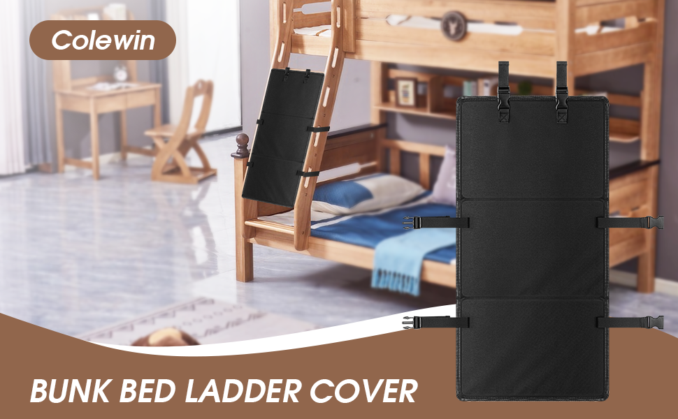 Colewin Bunk Bed Ladder,Bunk Bed Ladder Cover for Bunk Bed,Bunk Bed