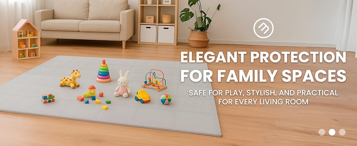 Kids’ play area with toys on EVA mats – safe, stylish, and practical floor protection.