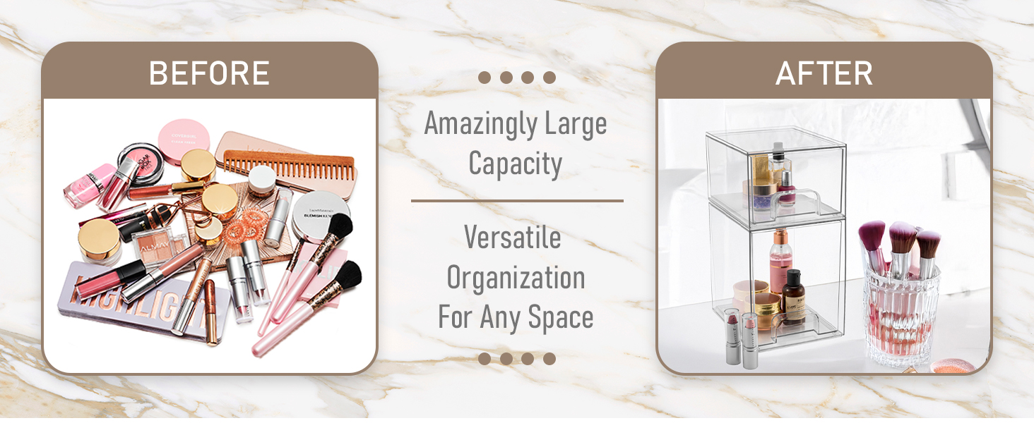 pantry and storage bathroom makeup accessories drawer kitchen organization counter under sink vanity