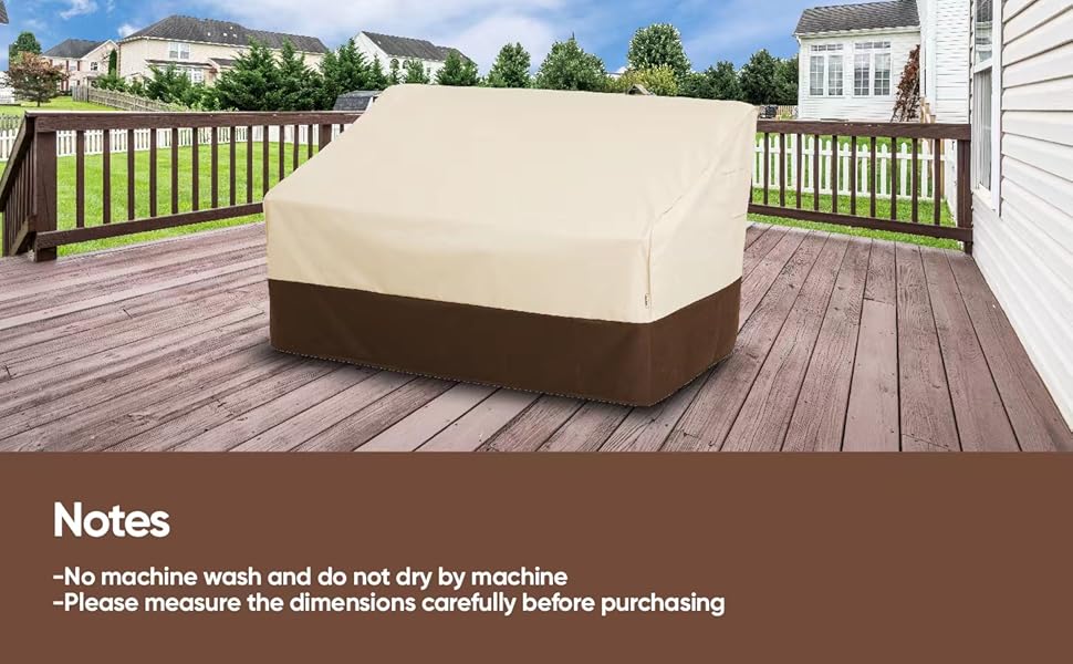 Loriano Patio Furniture Cover Waterproof 600D Heavy Duty Outdoor 2