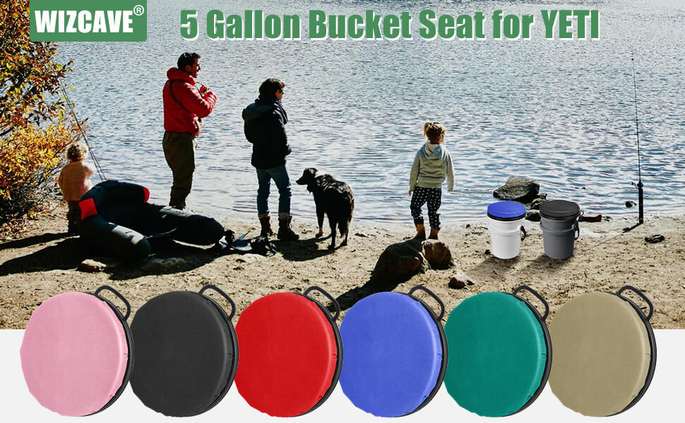 5 Gallon Bucket Seat Compatible with Yeti Bucket, Swivel
