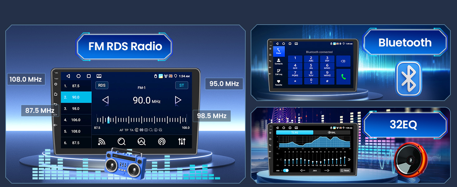 FM/RDS/EQ/BT