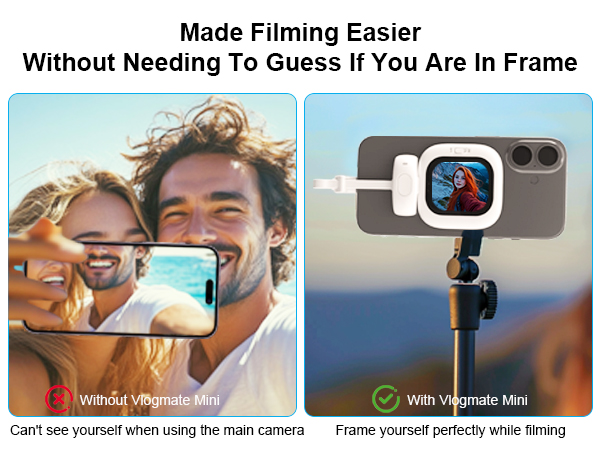自撮りモニター Founist Vlogmate Mini iPhone 自撮りモニター Founist Vlogmate Mini iPhone