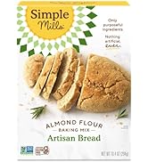 Simple Mills Almond Flour Baking Mix, Artisan Bread Mix - Gluten Free, Plant Based, Paleo Friendl...