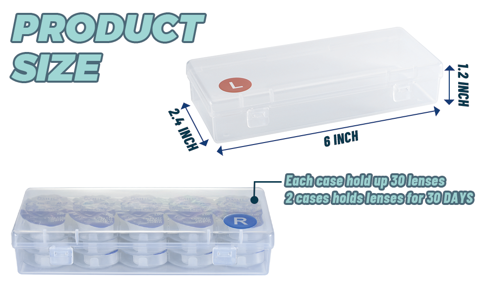 disposable contact lenses organizer